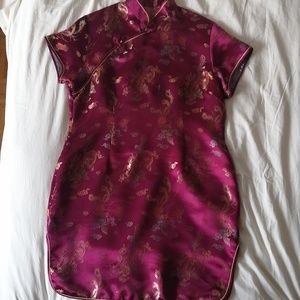 Mandarin collar dress/Cheongsam/Qipao